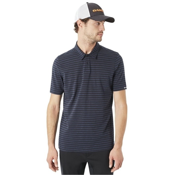Oakley Men’s Premium Speed Striped Polo - Size Medium - Picture 2 of 11
